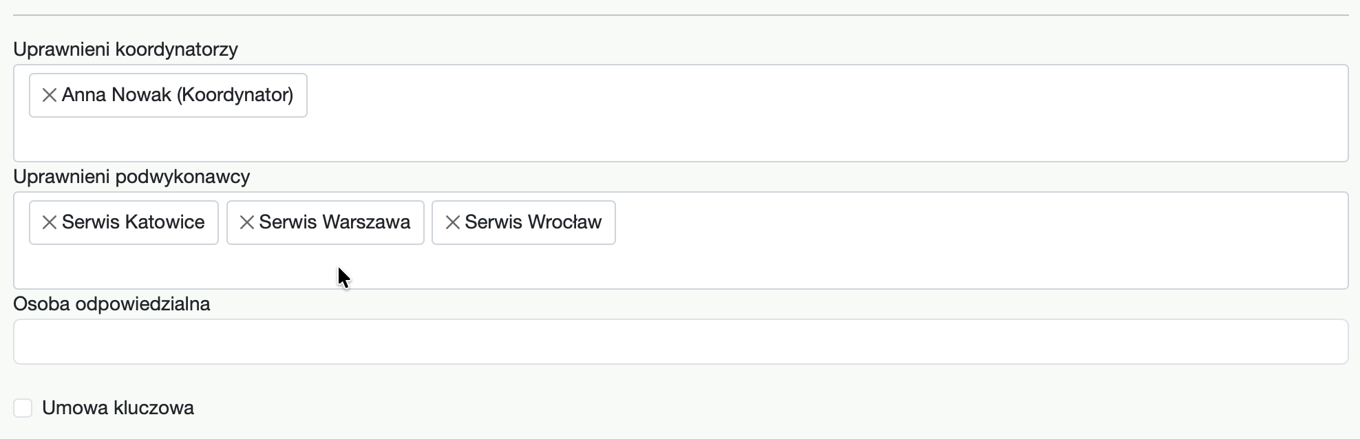 Konfiguracja dostępu podwykonawców do umowy w fsDesk Pro